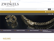 Tablet Screenshot of juwelierzwinkels.nl